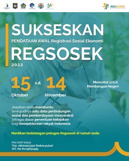 Pendataan Awal Registrasi Sosial Ekonomi Dimulai