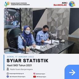 Broadcasting Statistics on Suara Banjarnegara Radio with the theme of the 2021 Data Needs Survey Res