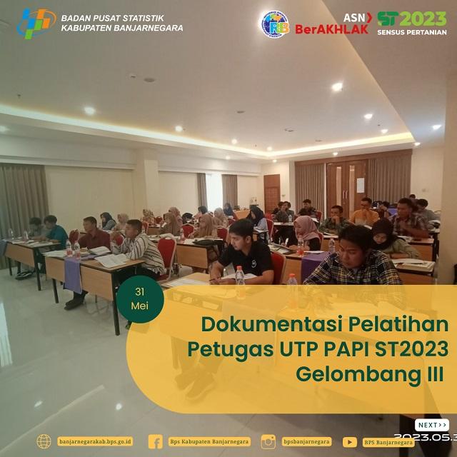 Pelatihan Petugas UTP PAPI ST2023 Gelombang III