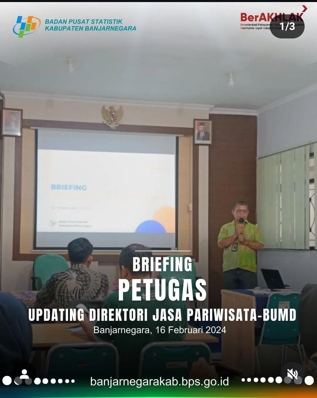 Briefing Updating Direktori Jasa Pariwisata-BUMD