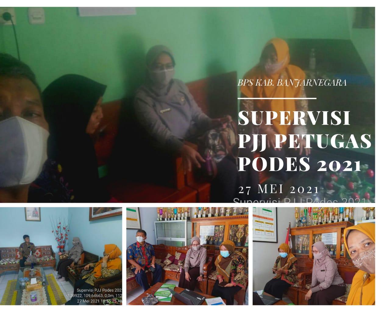 Supervisi PJJ Petugas PODES 2021 BPS Kabupaten Banjarnegara