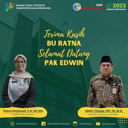 Terima Kasih Ibu Ratna dan Selamat Datang Pak Edwin