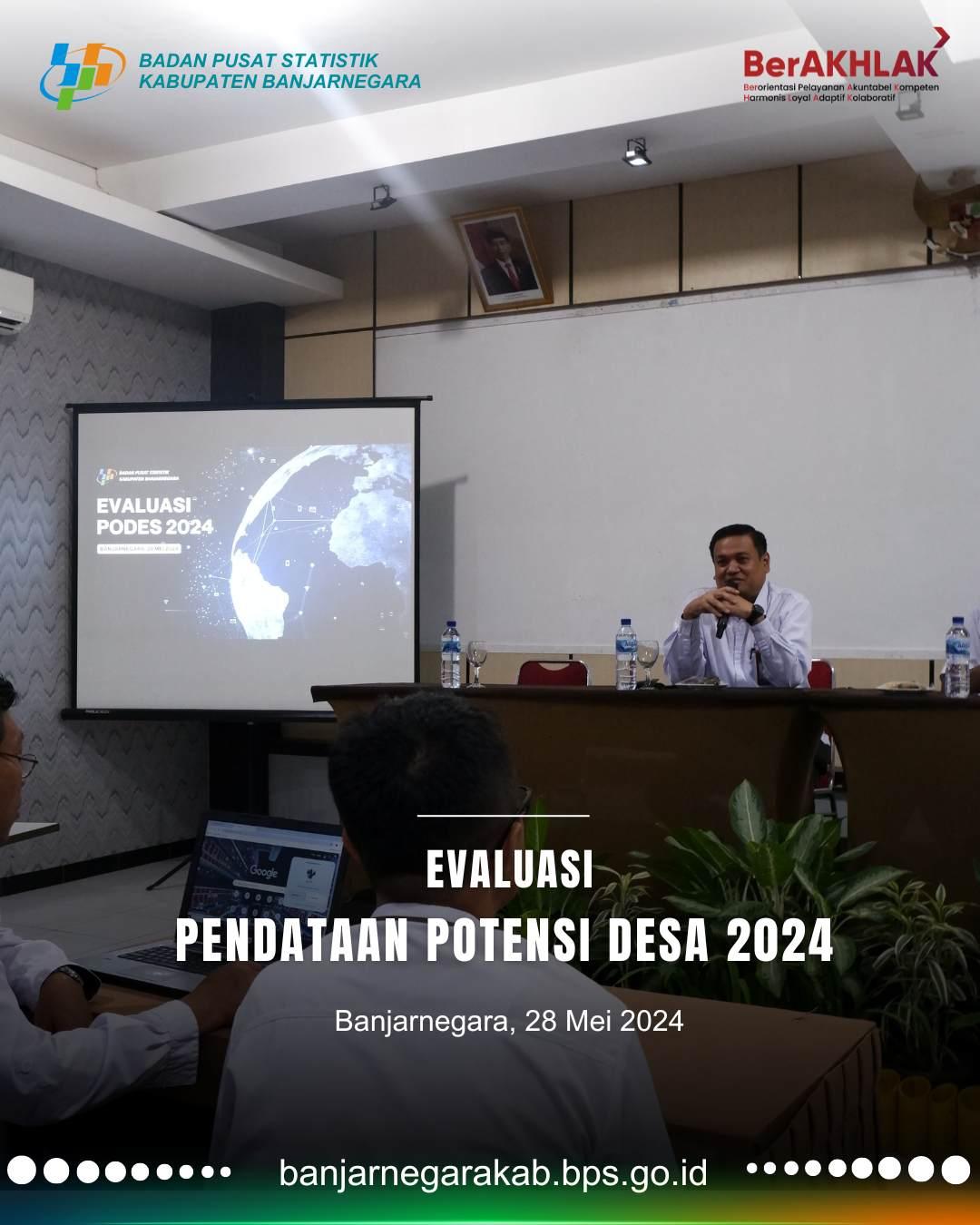 BPS Kabupaten Banjarnegara Menyelenggarakan Evaluasi Pendataan Potensi Desa (Podes)