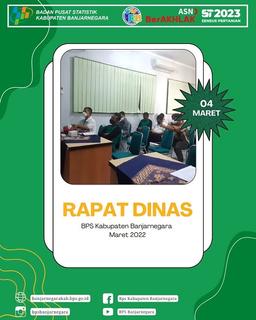 BPS Kabupaten Banjarnegara Melaksanakan Rapat Dinas Bulan Maret 2022