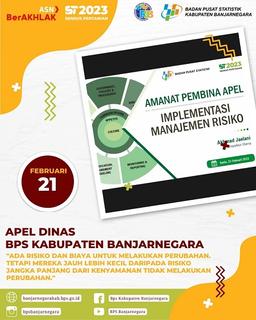 Seluruh Pegawai BPS Kabupaten Banjarnegara Mengikuti Apel Dinas 21 Februari 2022