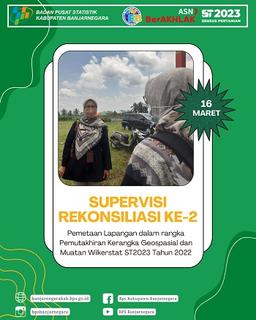 Supervisi Kepala BPS Kab. Banjarnegara Dalam Rekonsiliasi Pemutakhiran Wilkerstat ke-2