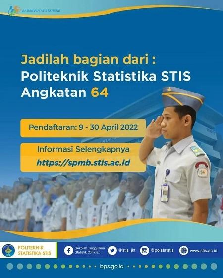 Pendaftaran SPMB POLSTAT STIS 2022 Dimulai