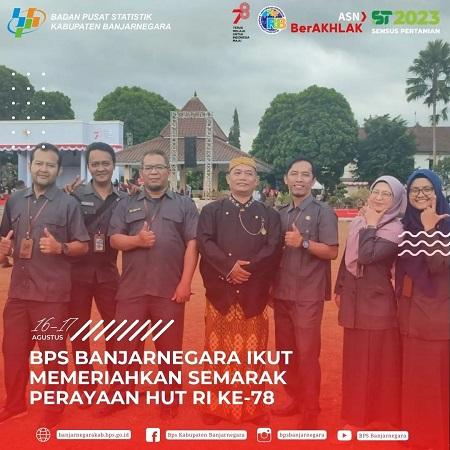 BPS Banjarnegara Ikut Memeriahkan Semarak Perayaan HUT RI ke-78