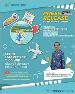 RILIS DATA INDIKATOR STRATEGIS PROVINSI JAWA TENGAH Maret 2021