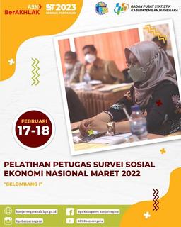 Pelatihan Petugas Survei Ekonomi Nasional Maret 2022 Gelombang I