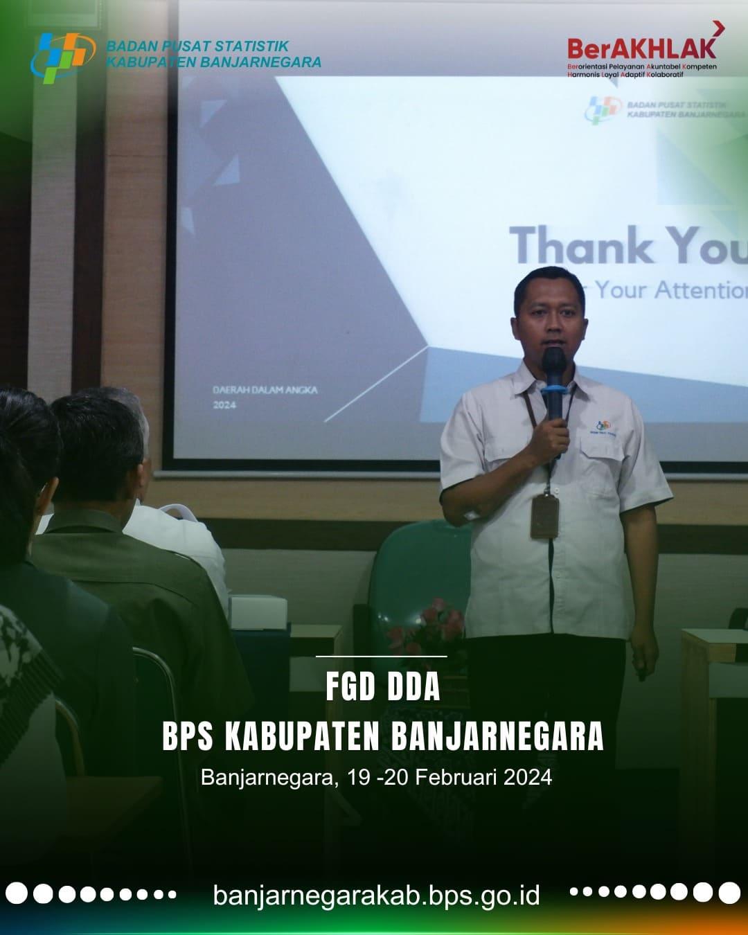 BPS Banjarnegara Menggelar Focus Group Discussion (FGD) DDA