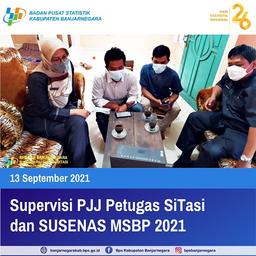 Kegiatan Supervisi PJJ Petugas SiTasi dan SUSENAS 2021