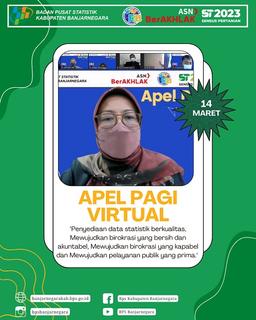 All Banjarnegara Regency BPS Employees Hold Virtual Morning Call 14 March 2022