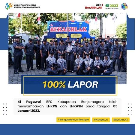 Pelaporan LHKPN dan LHKASN, BPS Kabupaten Banjarnegara Capai 100%