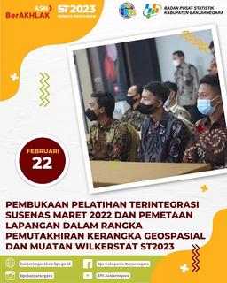 Pembukaan Pelatihan Terintegrasi Susenas Gel. II dan Wilkerstat Gel. III di Hotel Surya Yudha