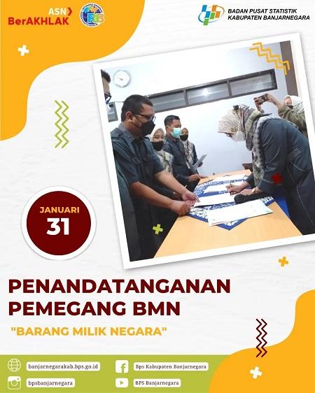 Penandatanganan Pemegang BMN BPS Kabupaten Banjarnegara