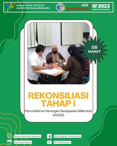 Rekonsiliasi Tahap Pertama Petugas Pemeta dan Pengawas Wilkerstat ST2023