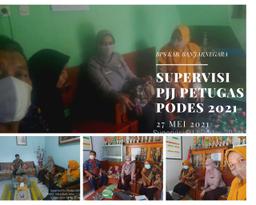 Supervision of PJJ Officers for PODES 2021 BPS Banjarnegara Regency