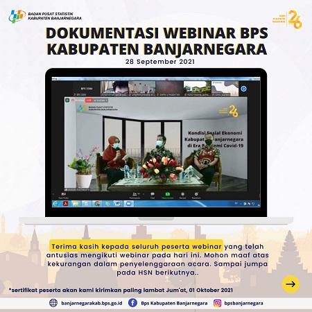 Webinar BPS Kabupaten Banjarnegara