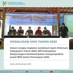 Sosialisasi Upah Minimum Kabupaten Tahun 2022