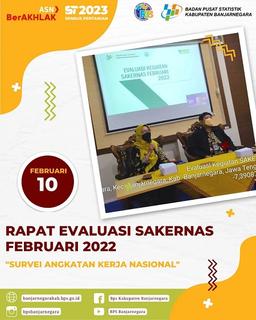 Rapat Evaluasi Sakernas Februari 2022