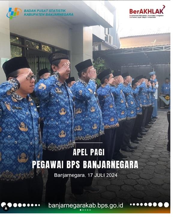 Apel Pagi Bulan Juli 2024 Pegawai BPS Kabupaten Banjarnegara