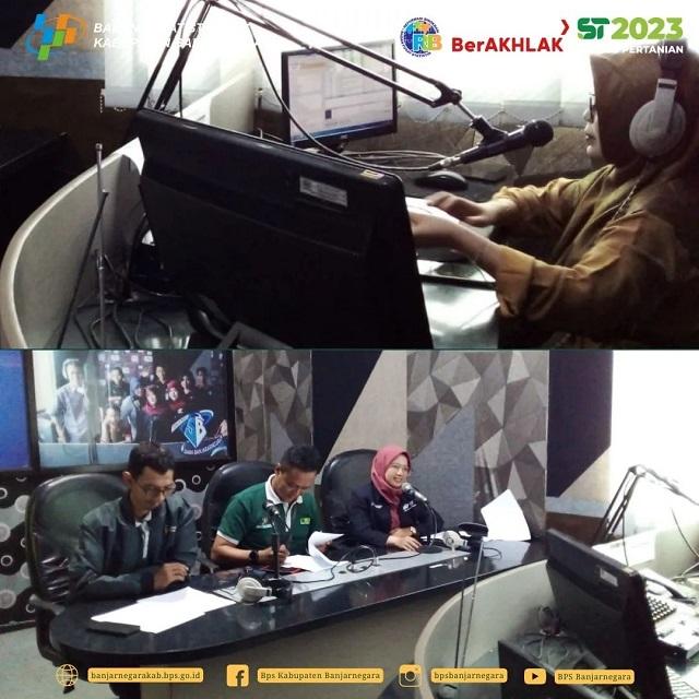 Broadcast of Statistics "Let's Get Acquainted with the 2023 Agricultural Census" with 104.4 FM Suara