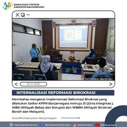 Diskusi Mengenai Internalisasi Reformasi Birokrasi Bersama KPPN Banjarnegara