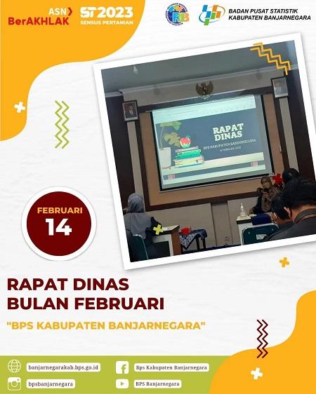 Rapat Dinas Bulan Februari BPS Kabupaten Banjarnegara