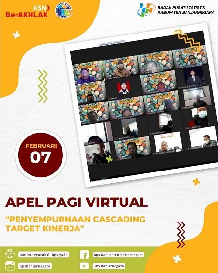 Seluruh Karyawan BPS Melaksanakan Apel Pagi Virtual 07 Februari 2022