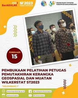 Pelatihan Petugas Pemutakhiran Kerangka Geospasial dan Muatan Wilkerstat ST2023 Gelombang I