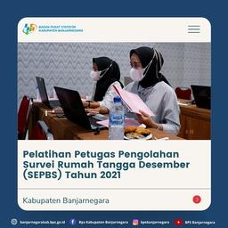 Pelatihan Petugas Pengolahan Survei Rumah Tangga Desember (SEPBS) 2021