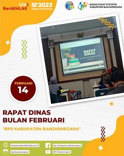 Rapat Dinas Bulan Februari BPS Kabupaten Banjarnegara