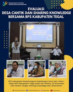 Evaluasi Desa Cantik dan Sharing Knowledge bersama BPS Kabupaten Tegal