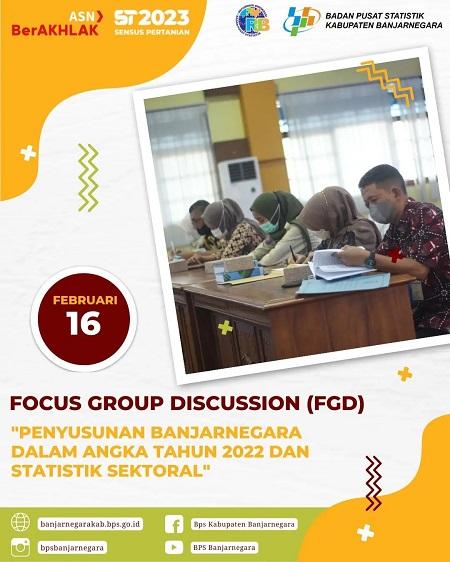 Focus Group Discussion (FGD) "Penyusunan Banjnegara Dalam Angka Tahun 2022 dan Statistik Sektoral"ar